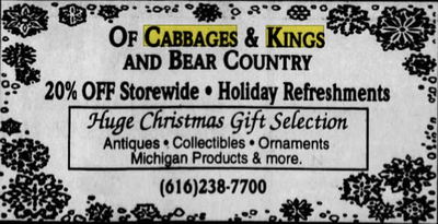 The Station @ 310 (Of Cabbages and Kings Gift Shop) - Nov 1996 Ad (newer photo)